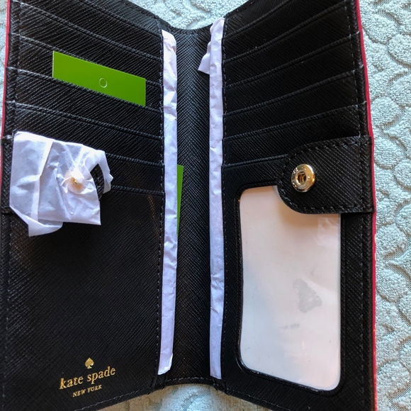 (2) KATE SPADE CEDAR STREET ROSE WALLETS NWT - Picture 6 of 8